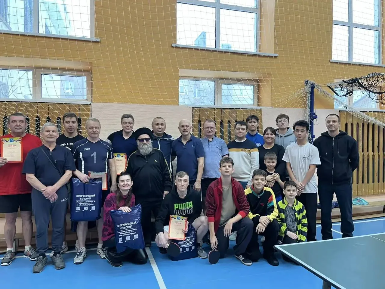 Новогодний турнир по настольному теннису.
